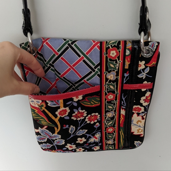 Leaving Soon Vera Bradley 2010 Versailles Pattern Crossbody Purse - Picture 3 of 9